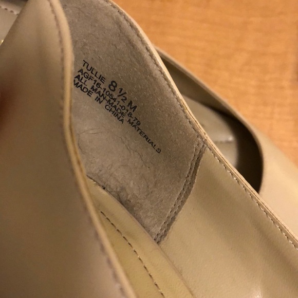 Vegan Leather Nude Heels - Picture 5 of 5